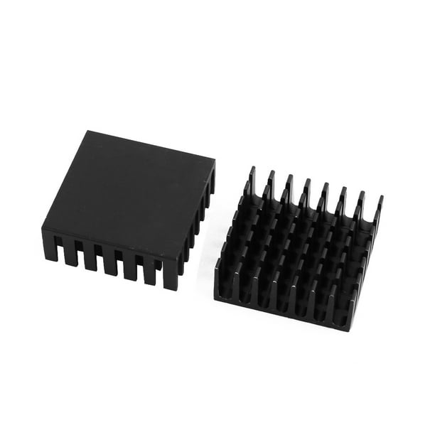 id:6fb 1d 1d 420 New Lon0167 5Pcs 28mm Featured x 28mm x reliable efficacy 11mm Aluminum Heatsink Heat Diffuse Cooling Fin Silver Tone